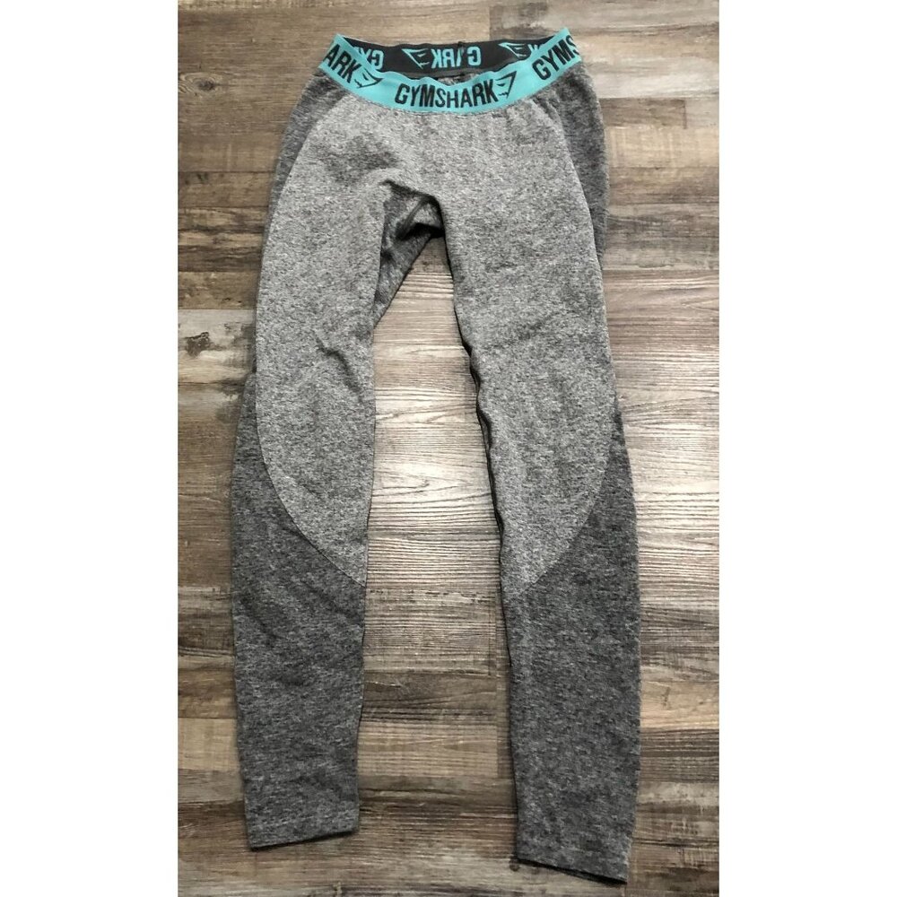 Gymshark Gray & Blue Womens Leggings Medium Athletic Yoga Work Out